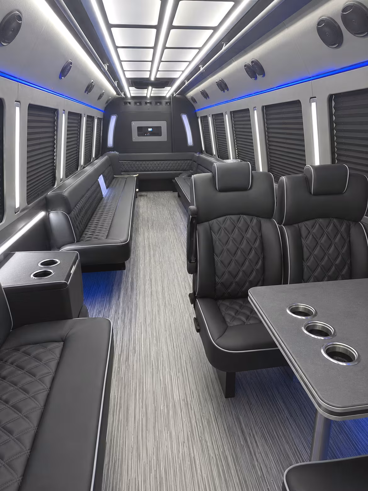 Orlando Bachelor & Bachelorette Transportation party bus interior