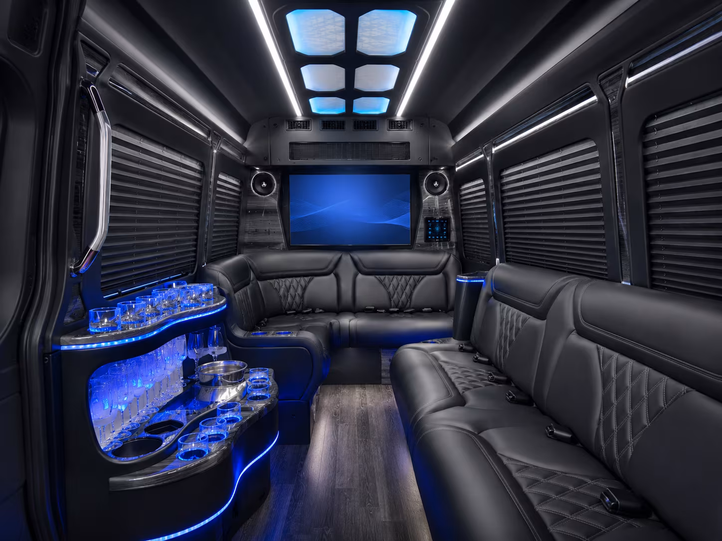 Orlando Corporate Transportation party bus interior
