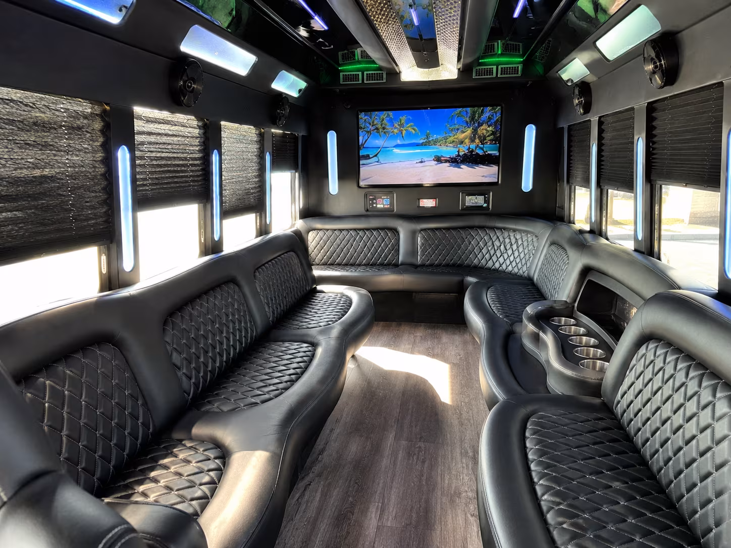 Orlando Private Event Transportation party bus exterior