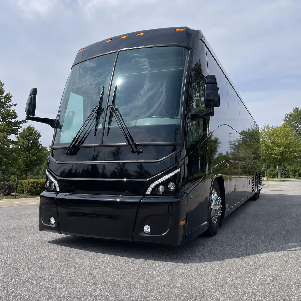 Orlando School Event Transportation party bus exterior