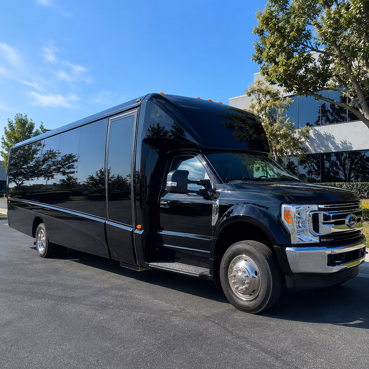 Orlando School Event Transportation party bus exterior