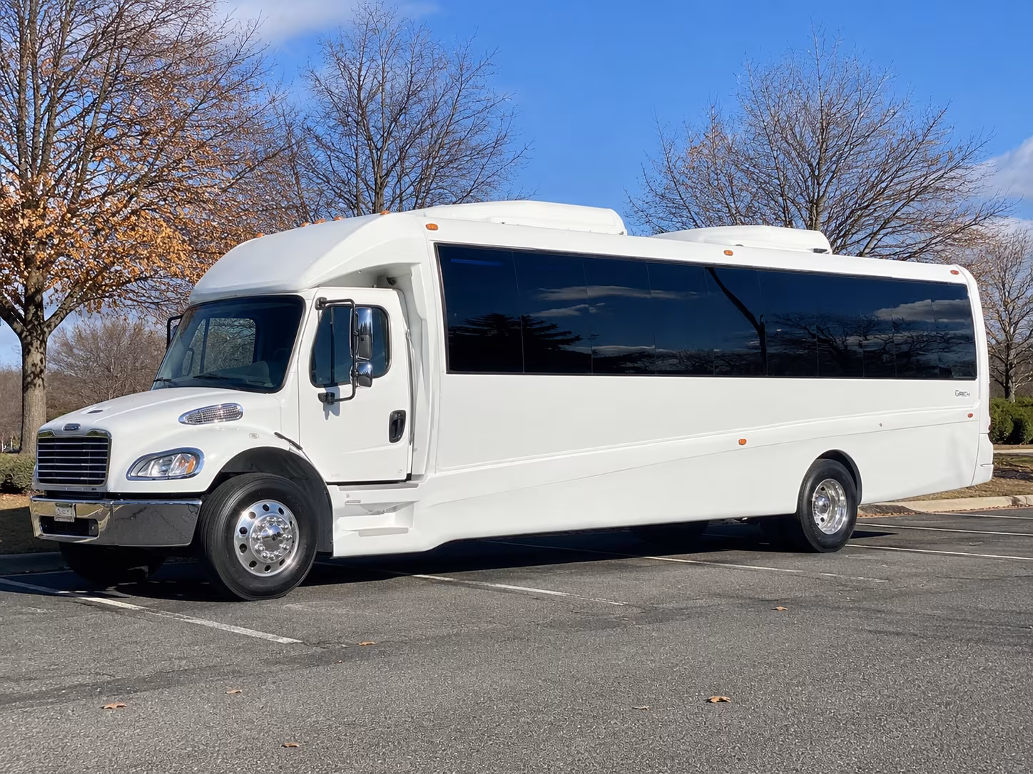 Orlando Sporting Event Transportation party bus exterior