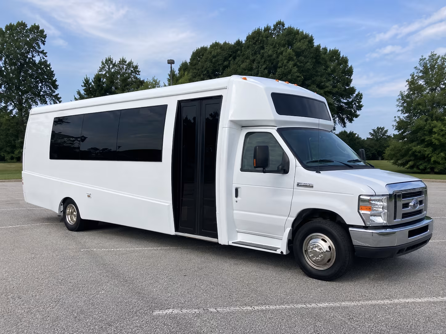 Orlando Sporting Event Transportation party bus exterior