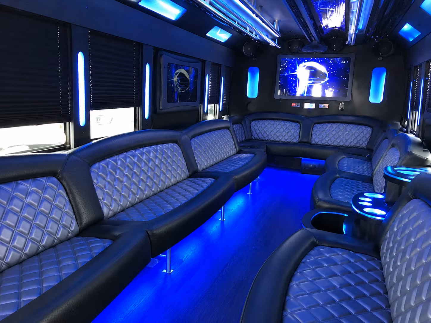 Orlando Sporting Event Transportation party bus exterior