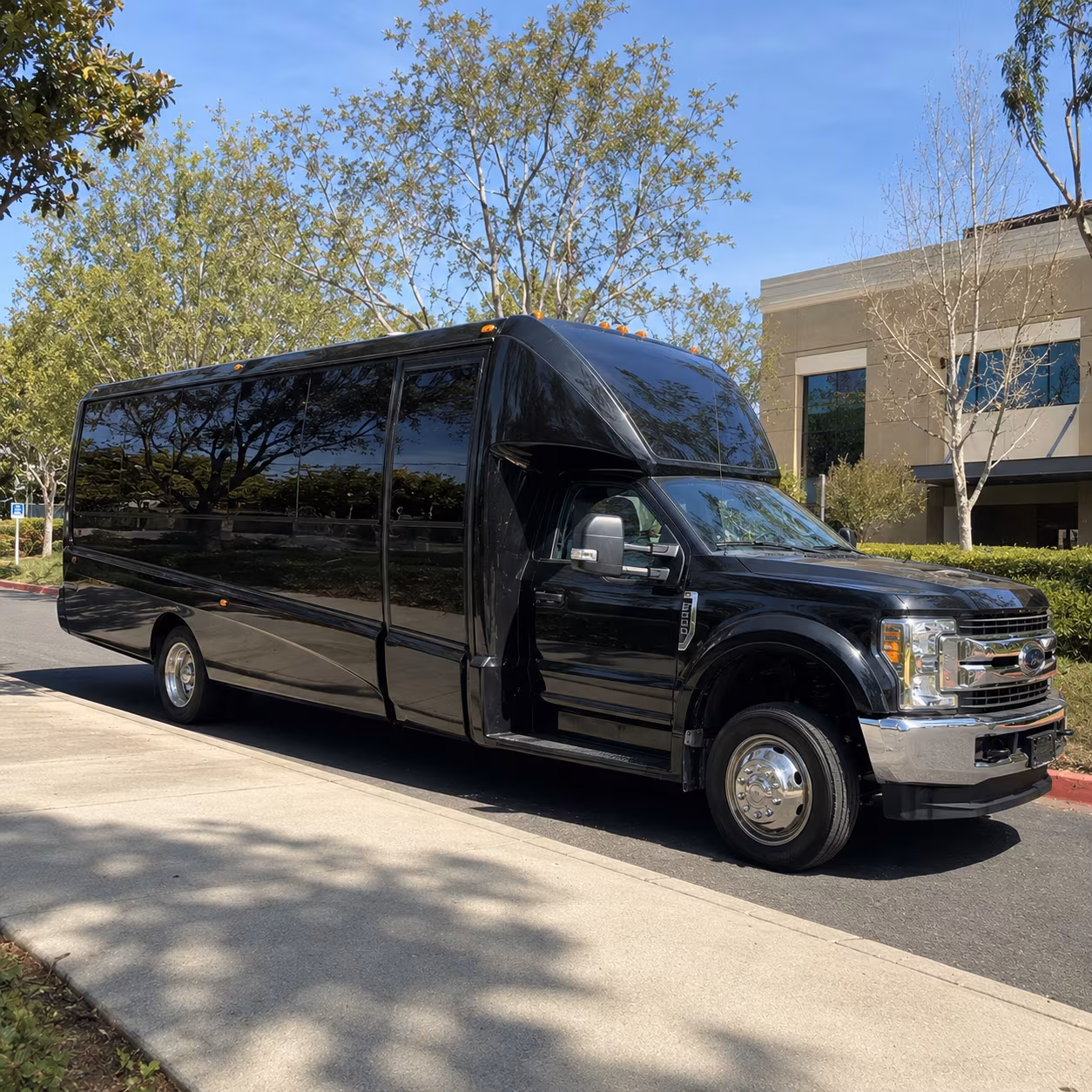 Orlando Sporting Event Transportation party bus exterior