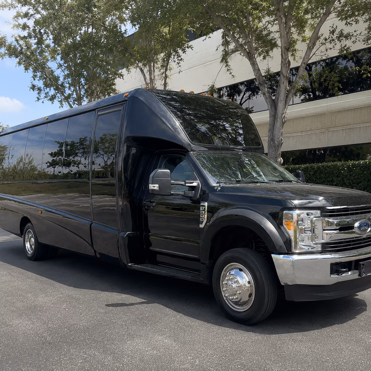 Orlando Wedding Transportation party bus exterior