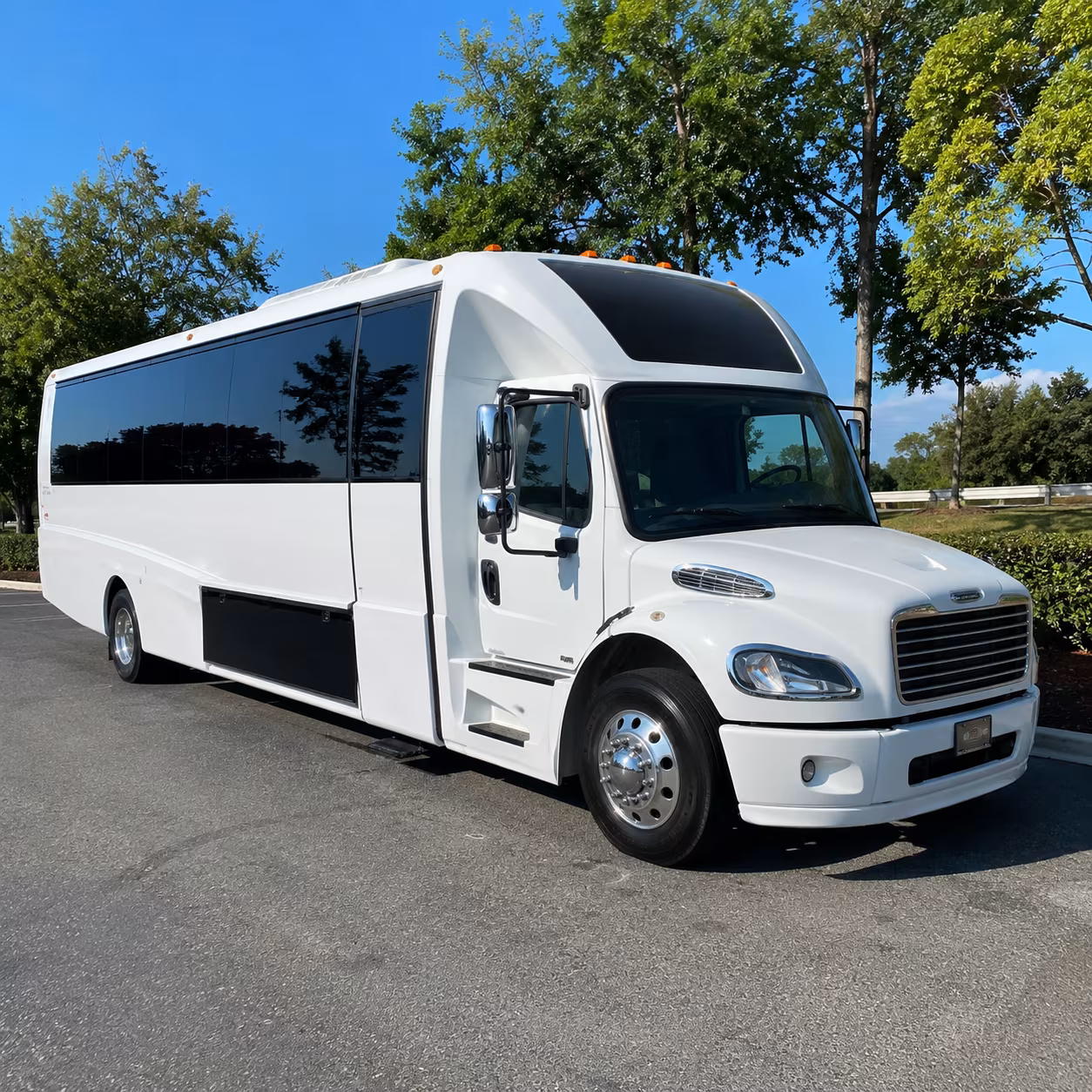 Orlando Wedding Transportation party bus exterior