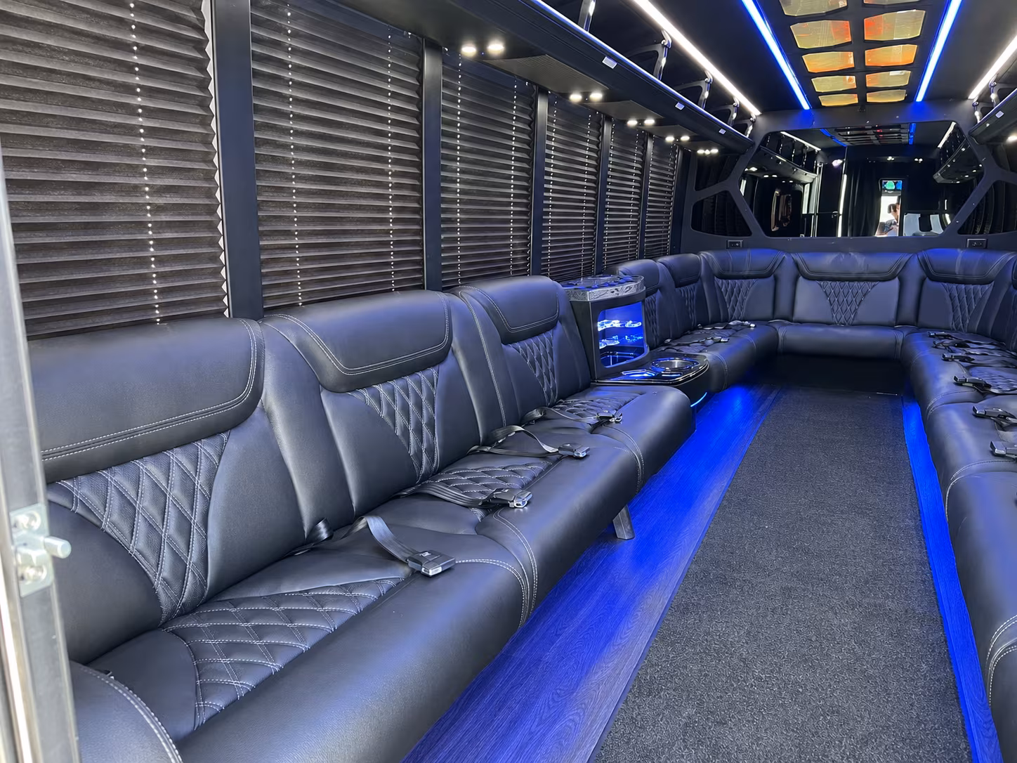 Orlando Wedding Transportation onboard seating