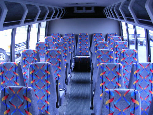 St Petersburg 24 Passenger Mini Bus Interior