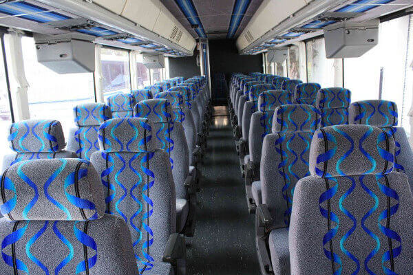 Cape Coral 40 Passenger Coach Bus Interior