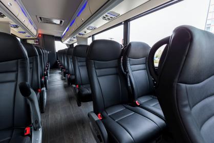 Tampa 45 Passenger Mini Coach Interior