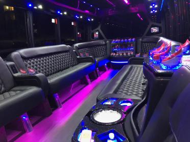 Melbourne 15 Passenger Party Bus Interior