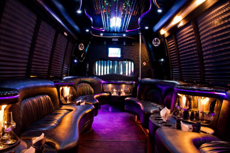 Kissimmee 22 Passenger Party Bus Interior