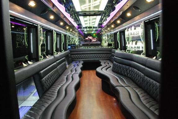 Daytona Beach 25 Passenger Limo bus Interior